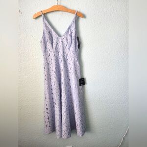 Lulu's Blue Midi Lace Midi Cocktail Dress for Weddings